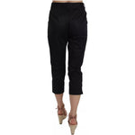 Dolce & Gabbana Black Cotton Cropped Capri Pants PAN70055-44