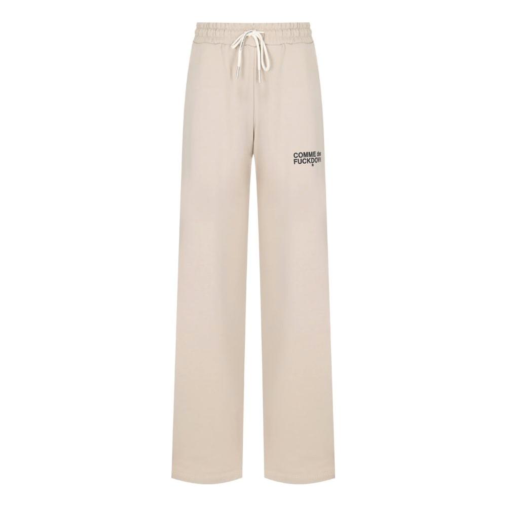 Comme Des Fuckdown Beige Cotton Jeans & Pant Comme Des Fuckdown Light Gray