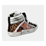Philippe Model Elegant Gray Leather Sneakers with Sequin Details PH-10952-IT36|XXS
