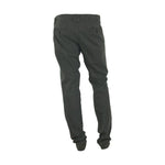 Made in Italy Elegant Gray Italian Cotton Trousers MI-3215-IT52 | XL