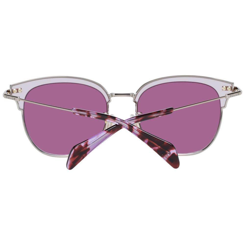 Police Burgundy Women Sunglasses with gradient butterfly lenses, UVA & UVB protection, metal-plastic frame. Includes case, size 53-19-140.