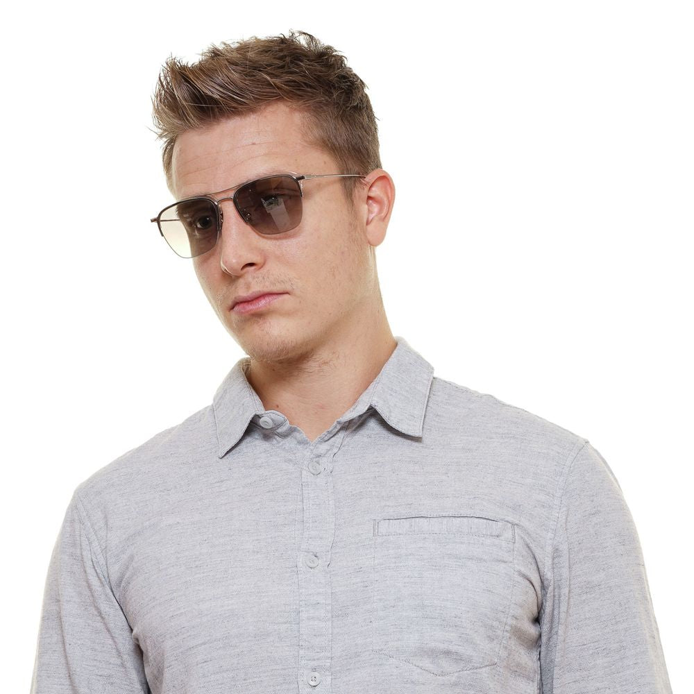 Police Silver Metal & Plastic Sunglasses