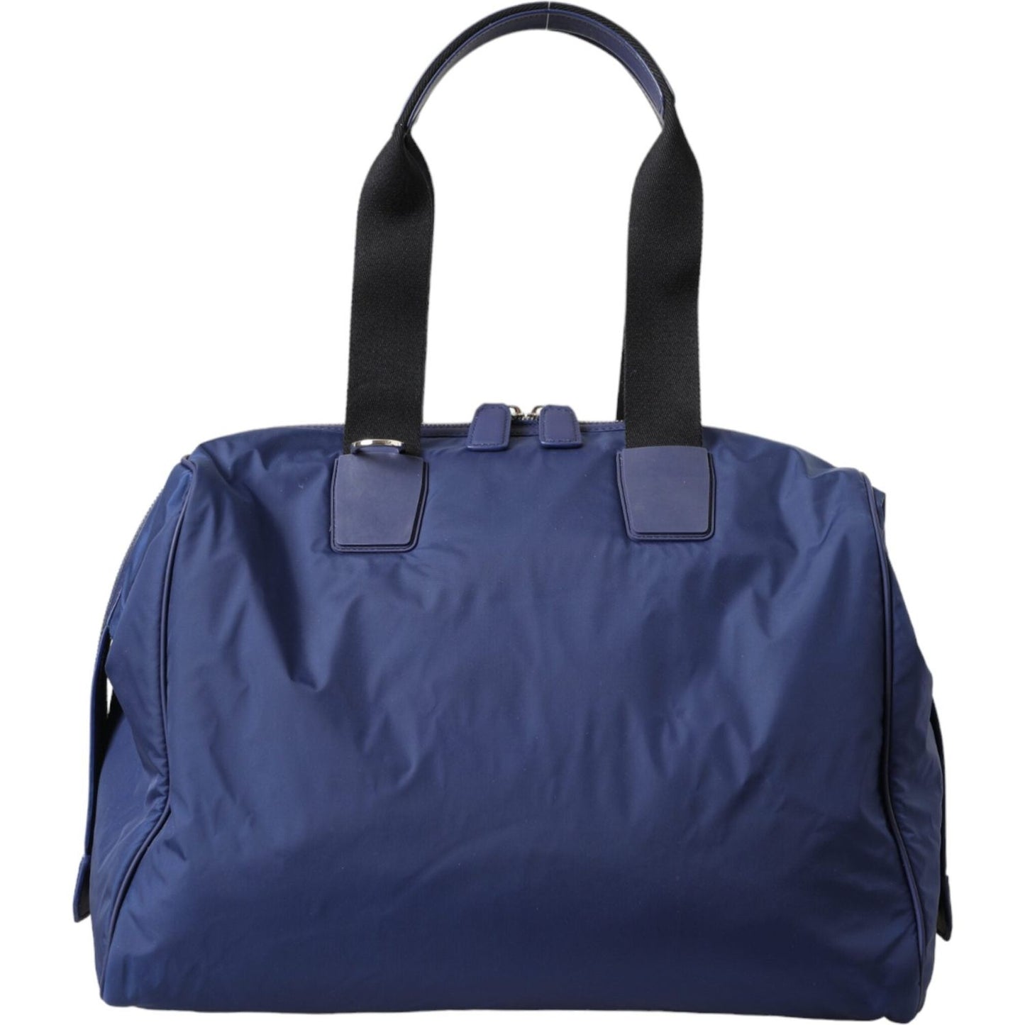 Dolce & Gabbana Blue Nylon Calfskin Hand Shoulder Duffel Bag Dolce & Gabbana Dark Slate Gray