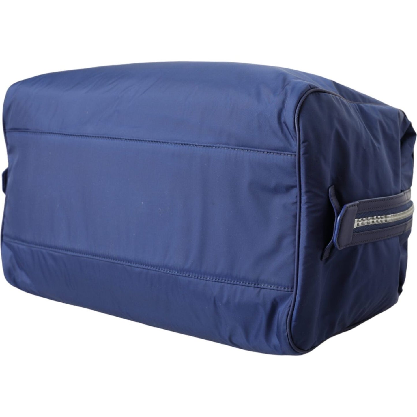 Dolce & Gabbana Blue Nylon Calfskin Hand Shoulder Duffel Bag Dolce & Gabbana Dark Slate Blue