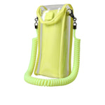Dolce & Gabbana Yellow Green Plastic DG Logo Neck Strap Cardholder Wallet BAG1501