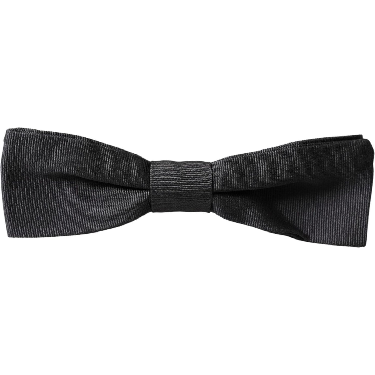 Dolce & Gabbana Black Silk Adjustable Neck Men Bow Tie Dolce & Gabbana Dark Slate Gray