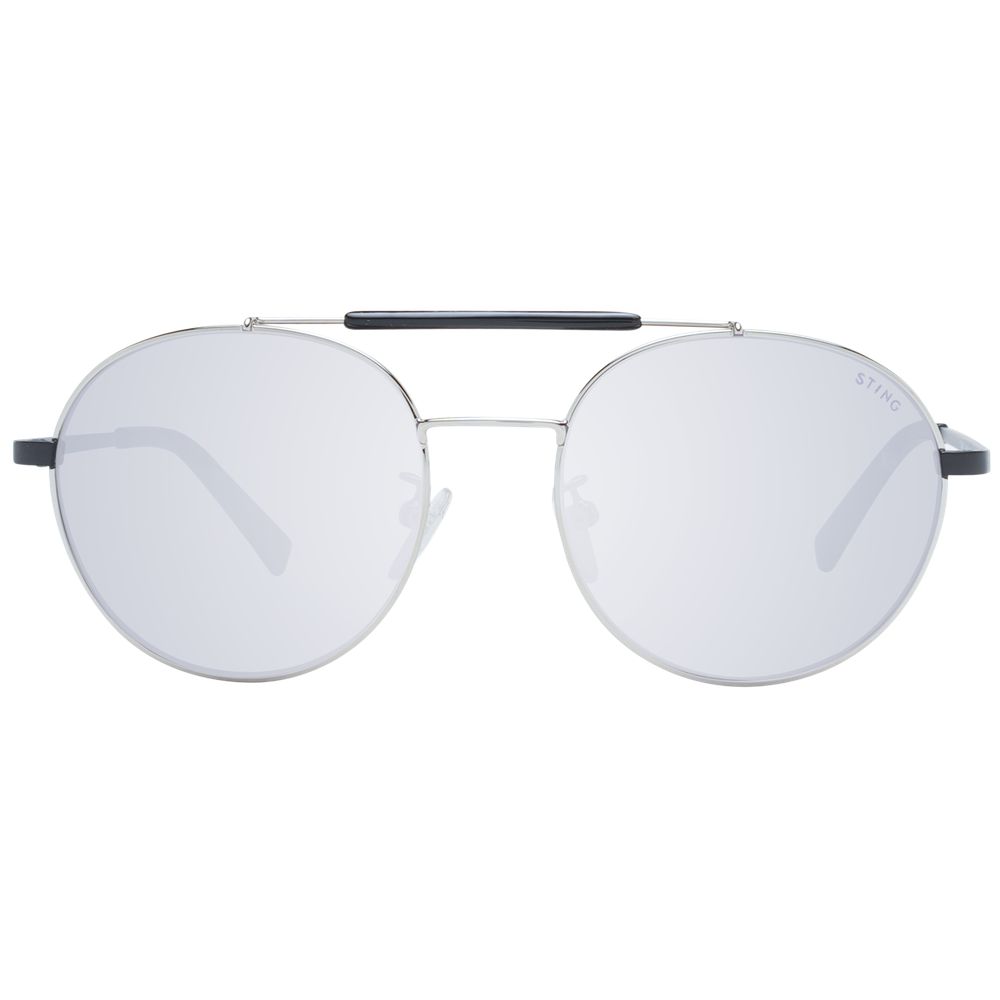 Sting Gray Metal Sunglasses