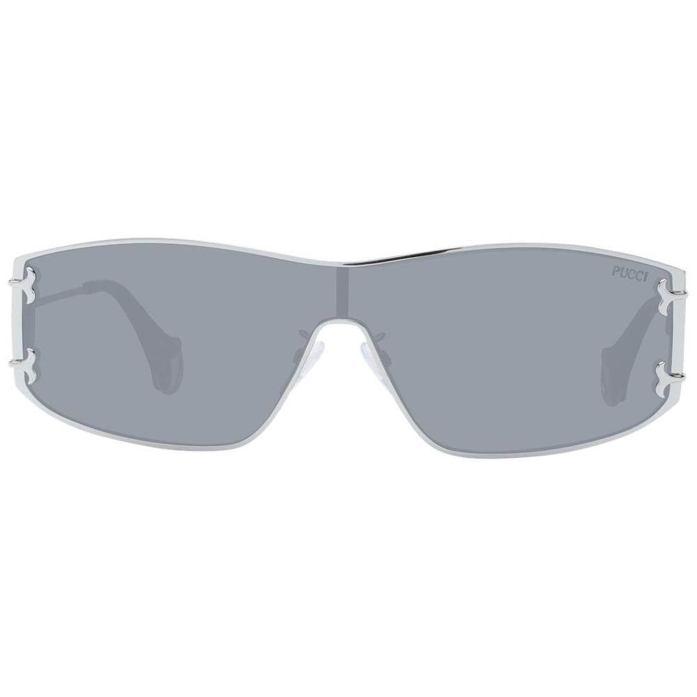 Emilio Pucci gray women sunglasses, full-rim metal frame, grey plastic lenses, 100% UVA & UVB protection, branded case included.