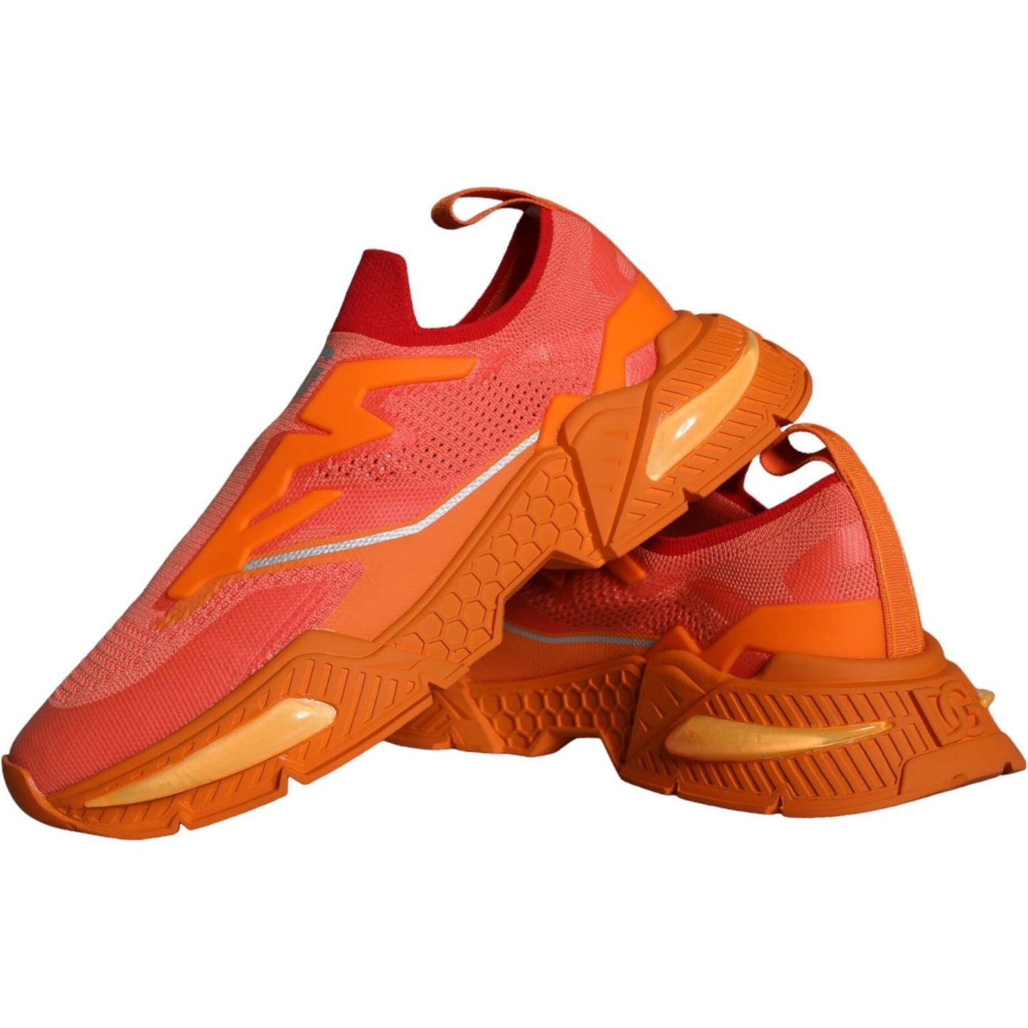 Dolce & Gabbana Orange Airmaster Low Top Men Sneakers Shoes MV5831-44