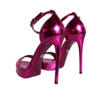 Dolce & Gabbana Fuchsia KEIRA Heels Ankle Strap Sandals Shoes