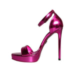 Dolce & Gabbana Fuchsia KEIRA Heels Ankle Strap Sandals Shoes