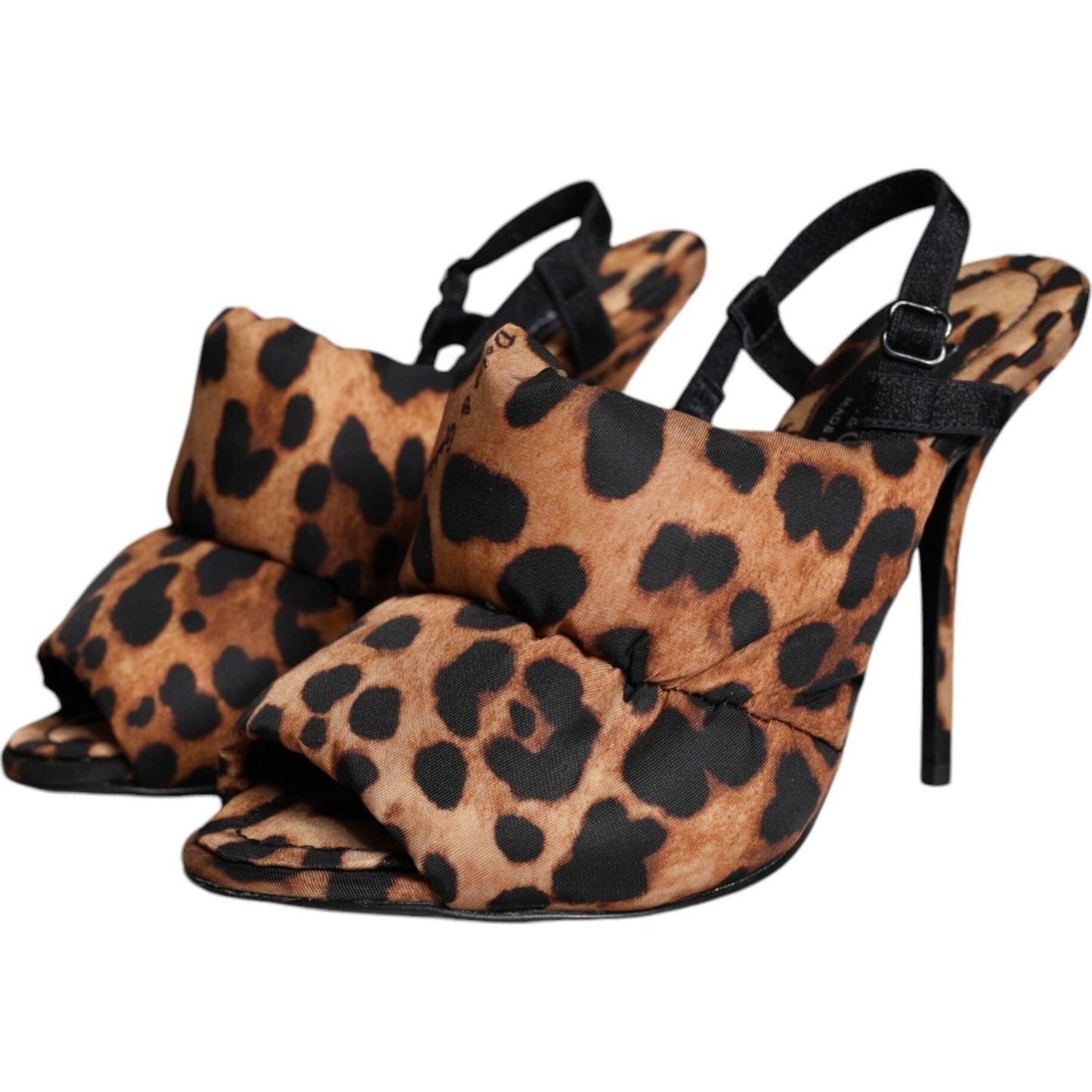 Dolce & Gabbana Brown Leopard Keira Slingback Sandals Shoes Dolce & Gabbana Rosy Brown
