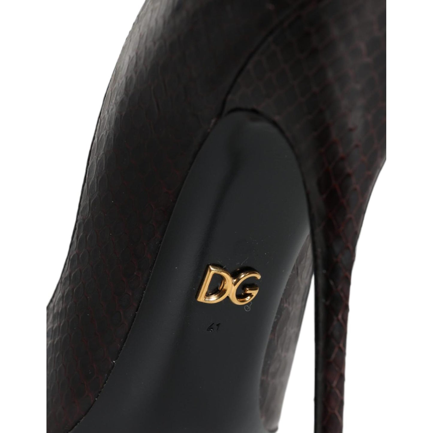 Dolce & Gabbana Multicolor Exotic Leather Heels Pumps Shoes Dolce & Gabbana Dark Slate Gray
