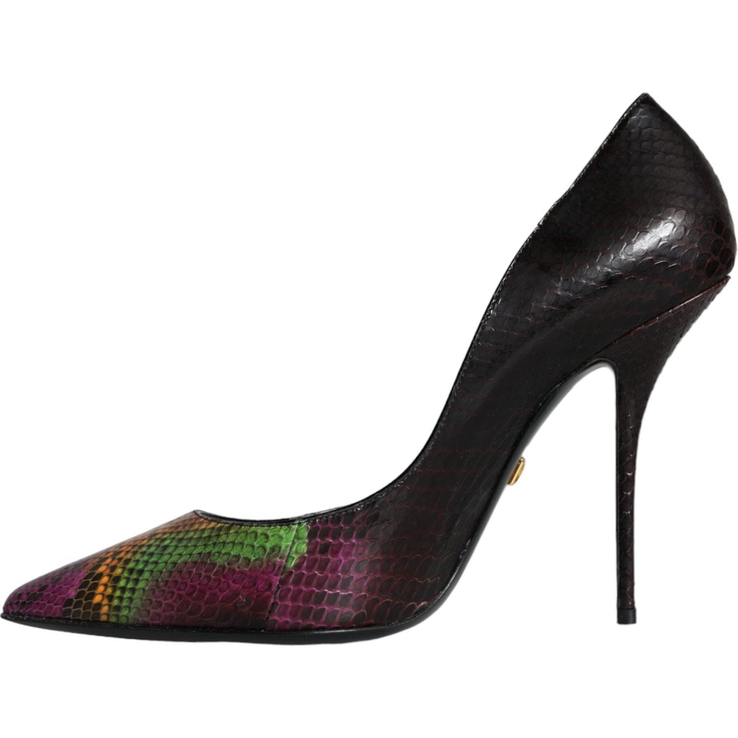 Dolce & Gabbana Multicolor Exotic Leather Heels Pumps Shoes Dolce & Gabbana Dark Slate Gray