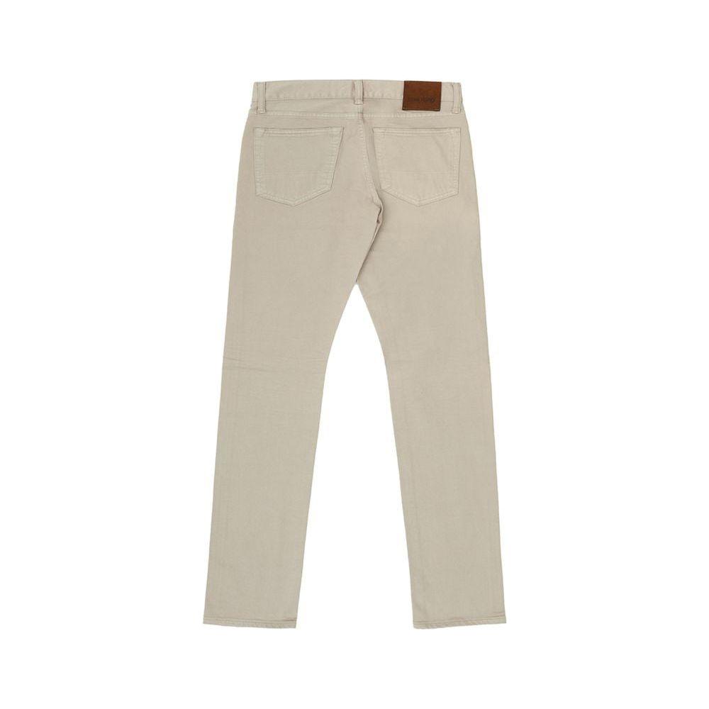 Tom Ford Beige Cotton Jeans & Pant Tom Ford Gray