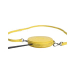 MSGM Yellow Leather Logo Crossbody Sling Shoulder Round Bag BAG1581