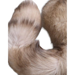 Dolce & Gabbana Brown Frost Fox Fur Neck Warmer Winter Scarf MS7128