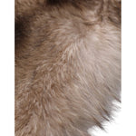 Dolce & Gabbana Brown Frost Fox Fur Neck Warmer Winter Scarf MS7128