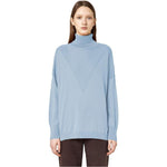 Alpha Studio Light Blue Silk Women Sweater