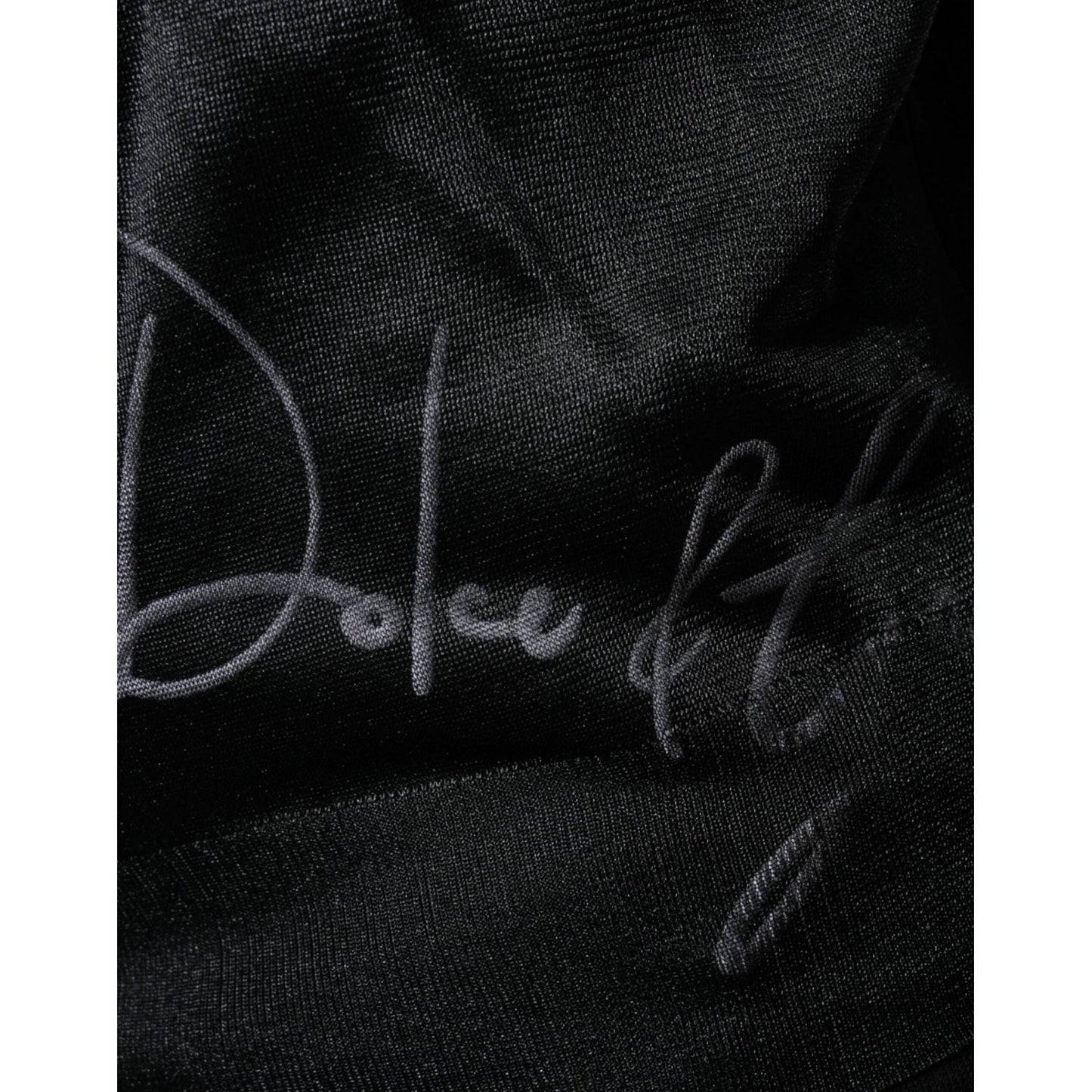 Dolce & Gabbana Black Polyester Pullover Sweatshirt Sweater Dolce & Gabbana Black
