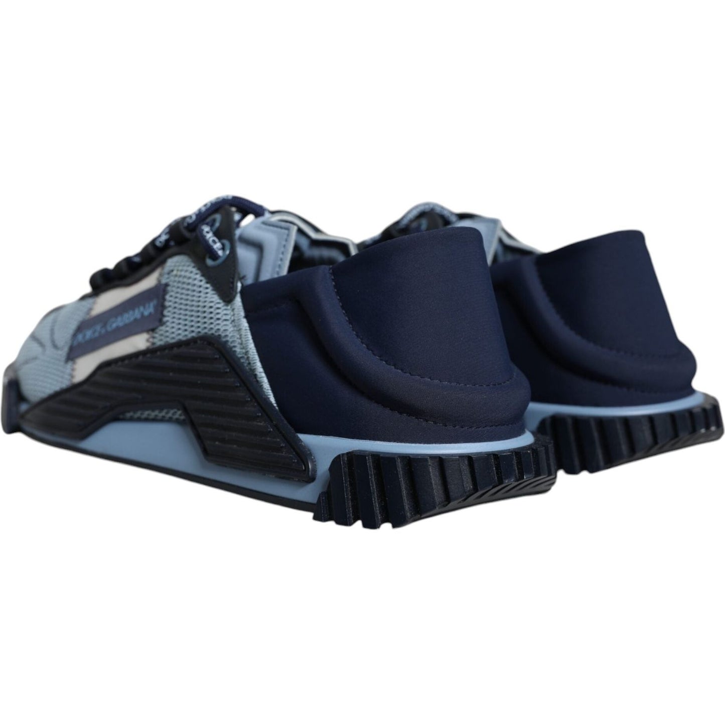 Dolce & Gabbana Blue Black Low Top NS1 Sneakers Shoes Dolce & Gabbana Dark Slate Gray