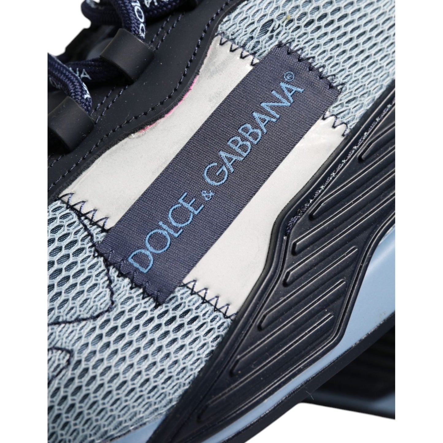Dolce & Gabbana Blue Black Low Top NS1 Sneakers Shoes Dolce & Gabbana Dark Slate Gray
