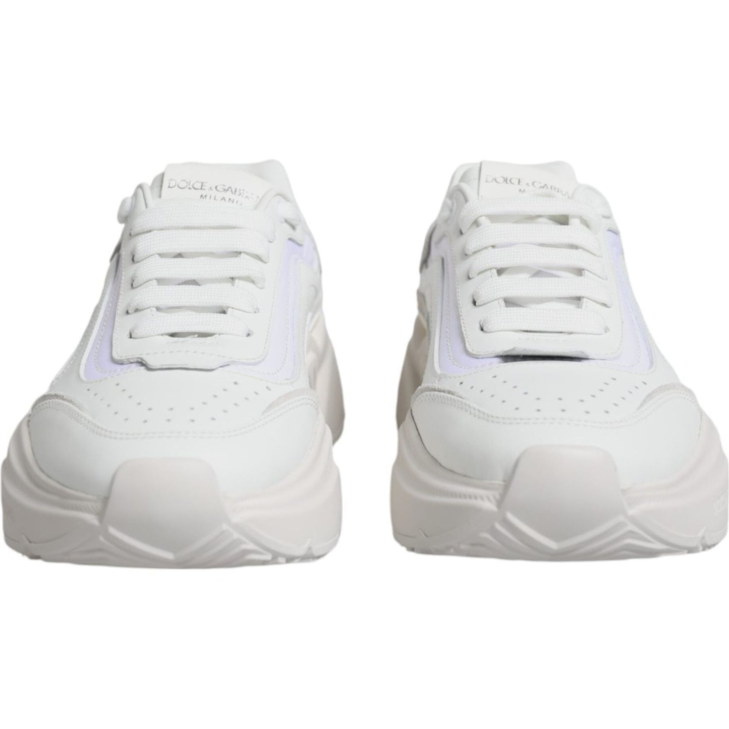 Dolce & Gabbana White Daymaster Low Top Sneakers Shoes Dolce & Gabbana Light Gray