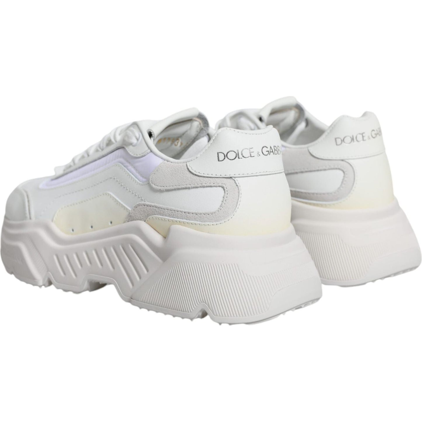 Dolce & Gabbana White Daymaster Low Top Sneakers Shoes Dolce & Gabbana Light Gray