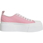 Dolce & Gabbana Pink White Canvas Logo Low Top Sneakers Shoes LA12018-39