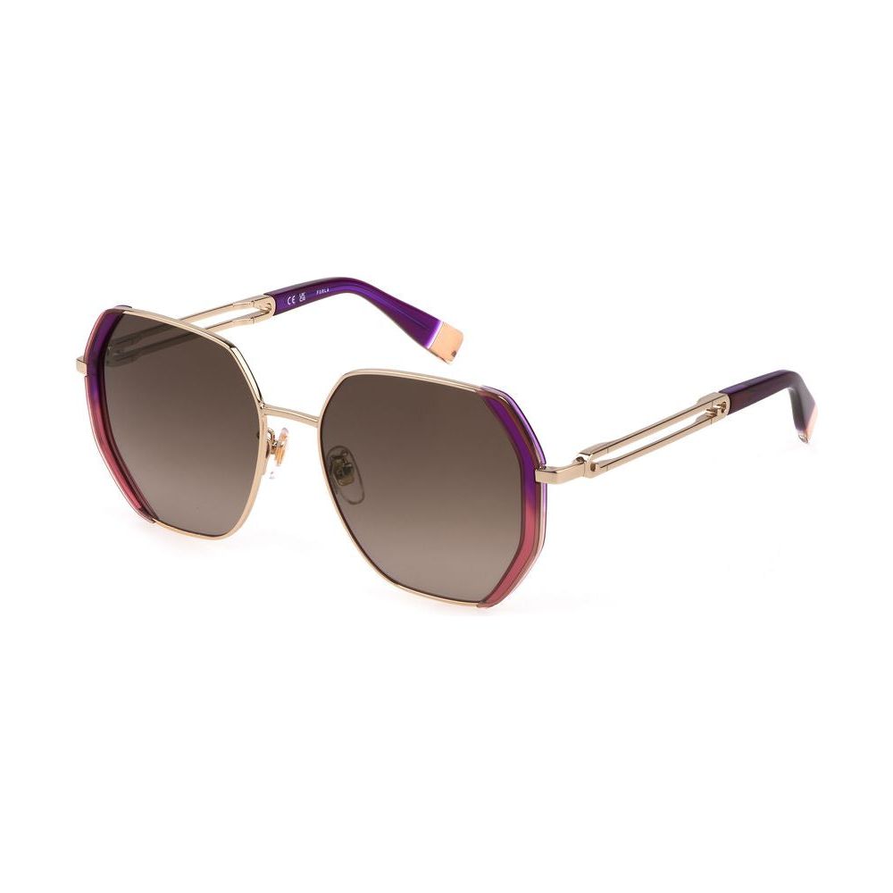 Furla Multicolor Metal Sunglasses Furla Dim Gray