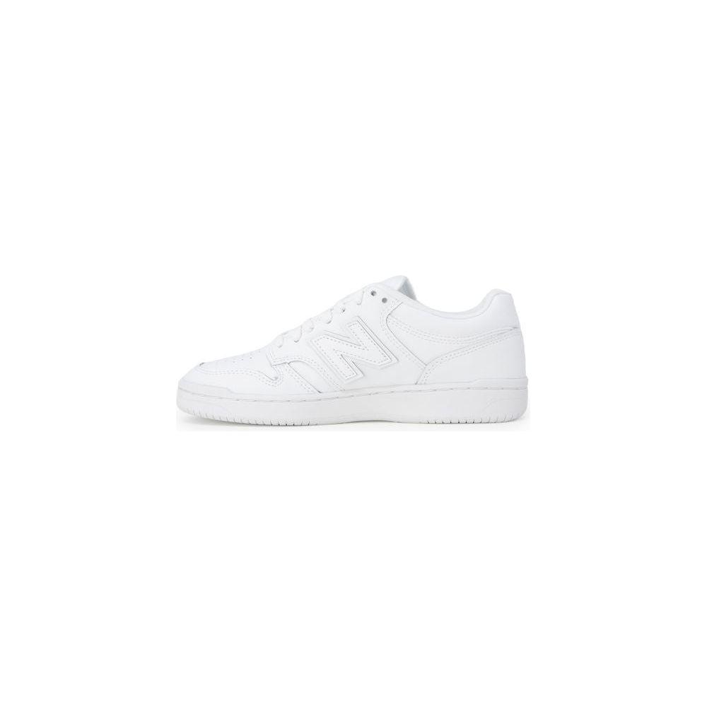 New Balance White Artificial Leather Sneaker New Balance Lavender