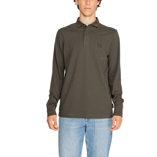 Armani Exchange Green Cotton Long Sleeve