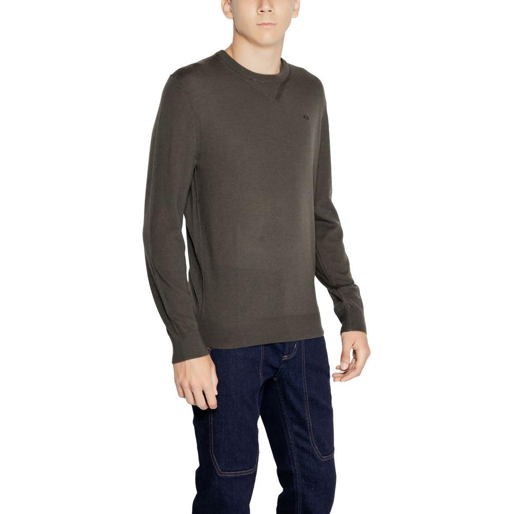 Armani Exchange Green Wool Sweater Armani Exchange Dark Slate Gray