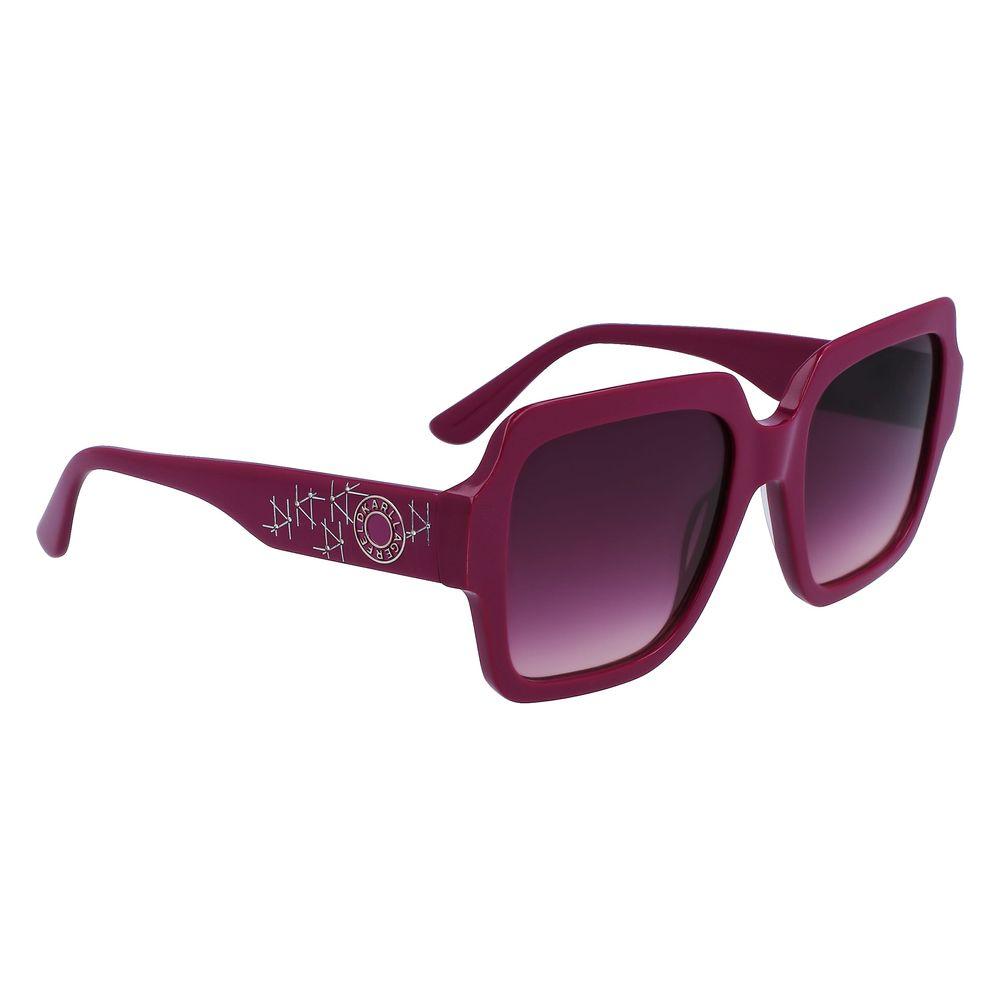Women's Karl Lagerfeld KL6104SR sunglasses in gray acetate, featuring 53/20/140mm measurements and filter 3 lenses.