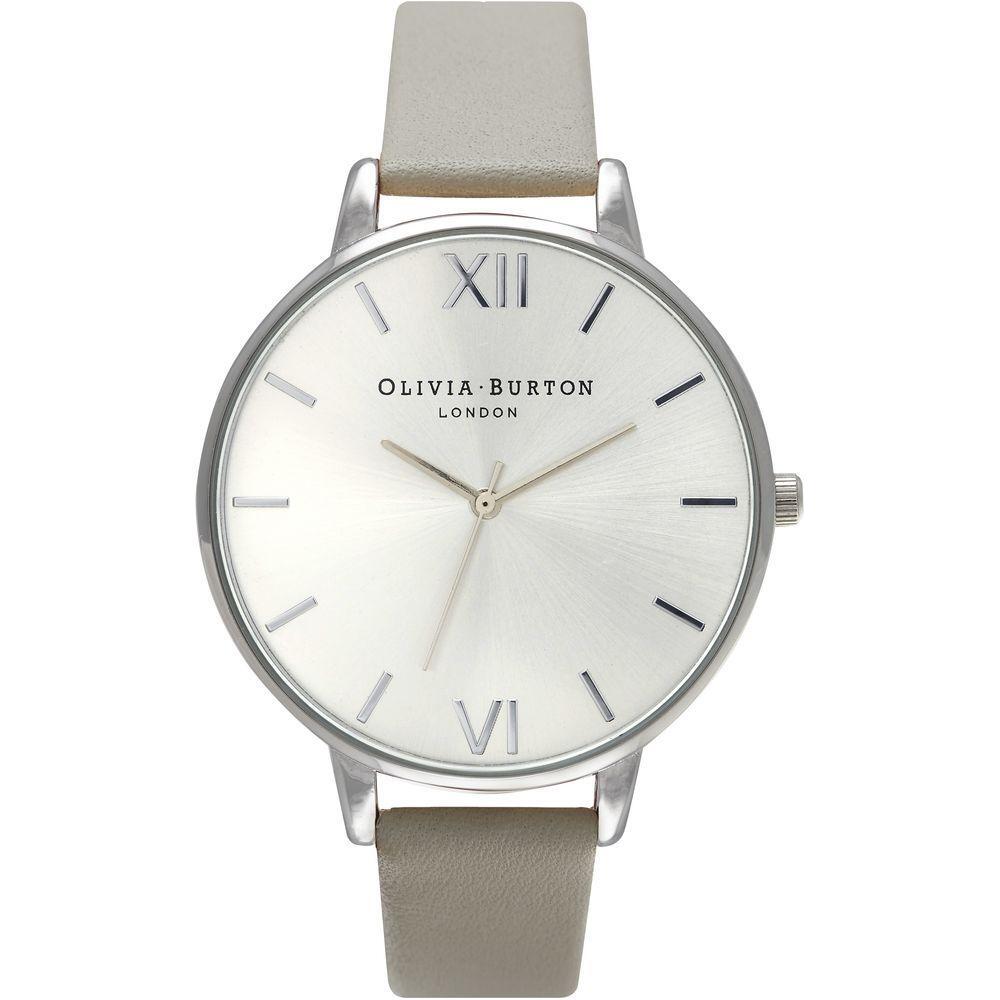 Olivia Burton Gray Leather Watch OBOB15BD57AC