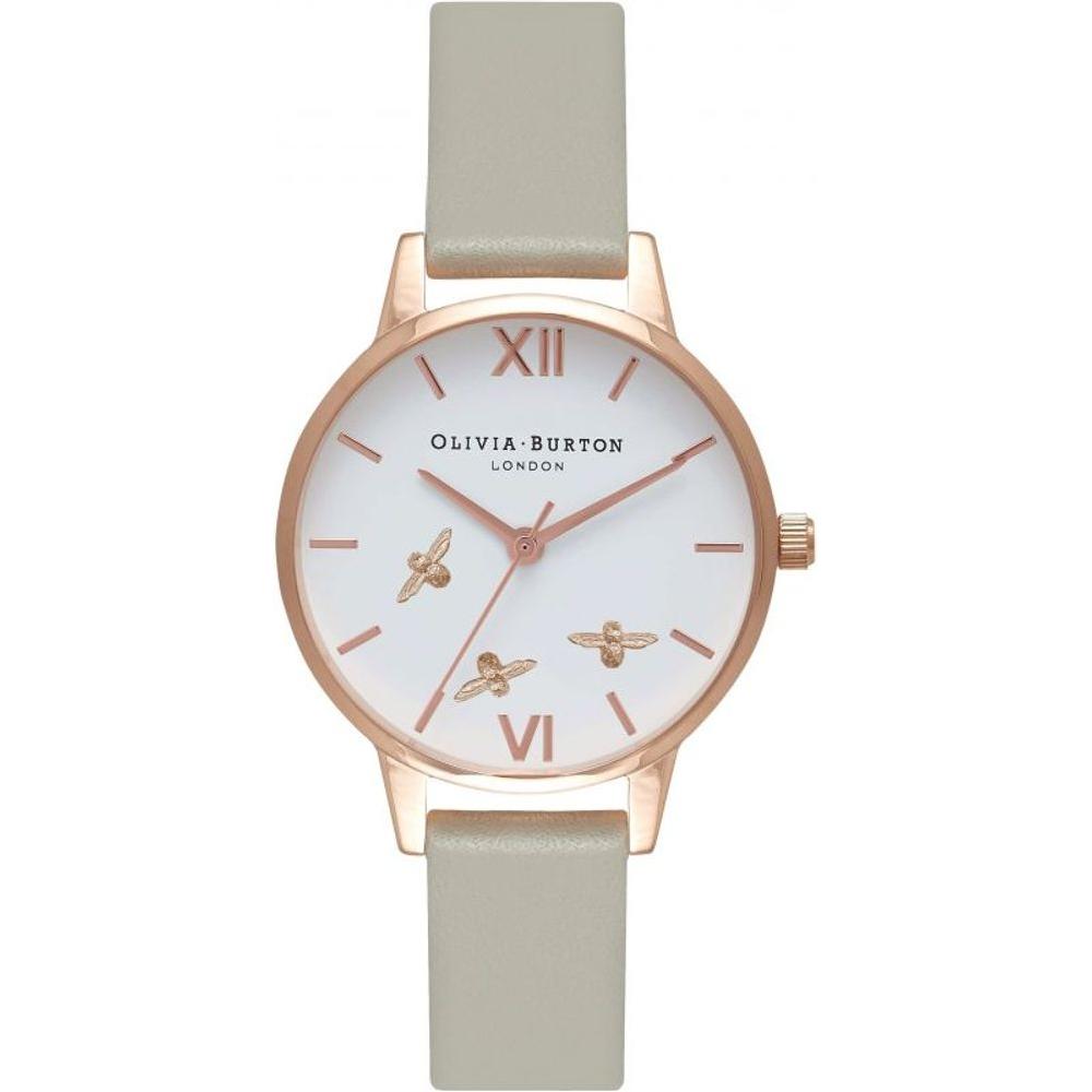Olivia Burton Gray Synthetic Leather Watch Olivia Burton Light Gray