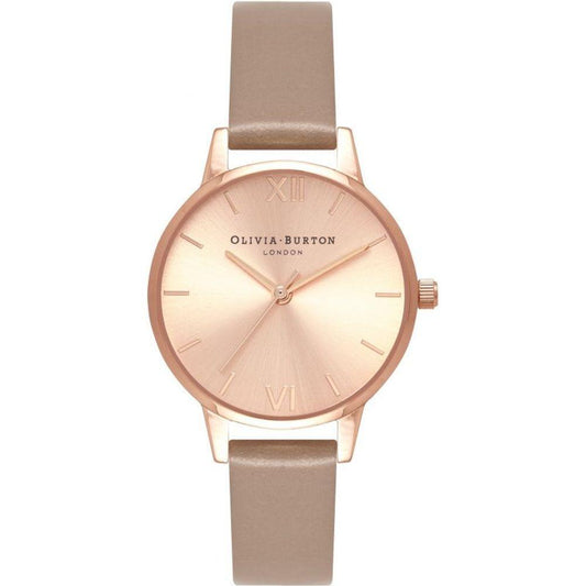 Olivia Burton Brown Artificial Leather Watch