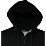 Dolce & Gabbana Black Logo Plaque Hooded Full Zip Sweater