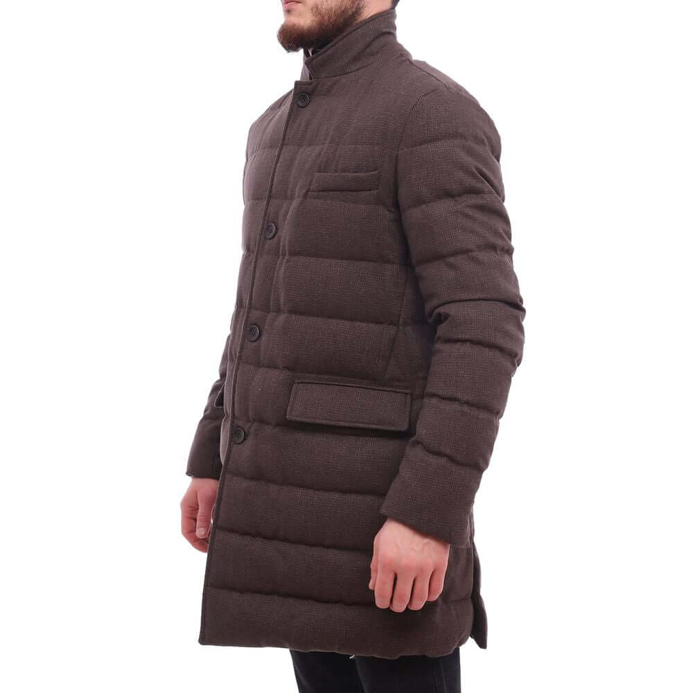 Herno Brown Wool Jacket Herno Dark Slate Gray