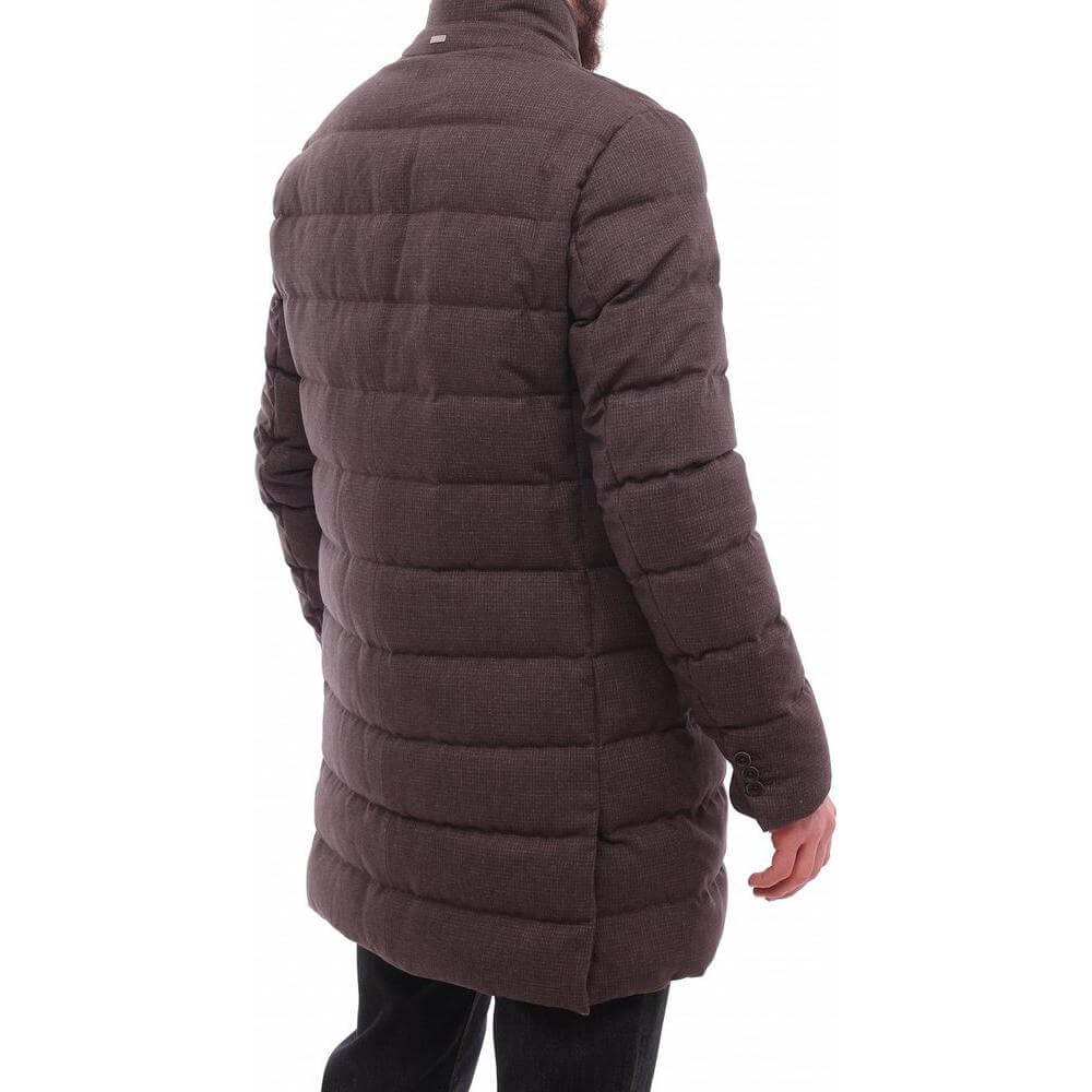 Herno Brown Wool Jacket Herno Dark Slate Gray