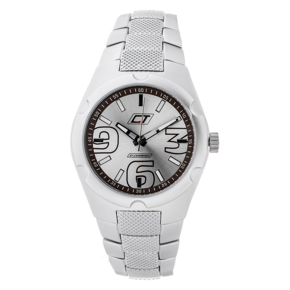 Chronotech Silver Stainless Steel Watch
