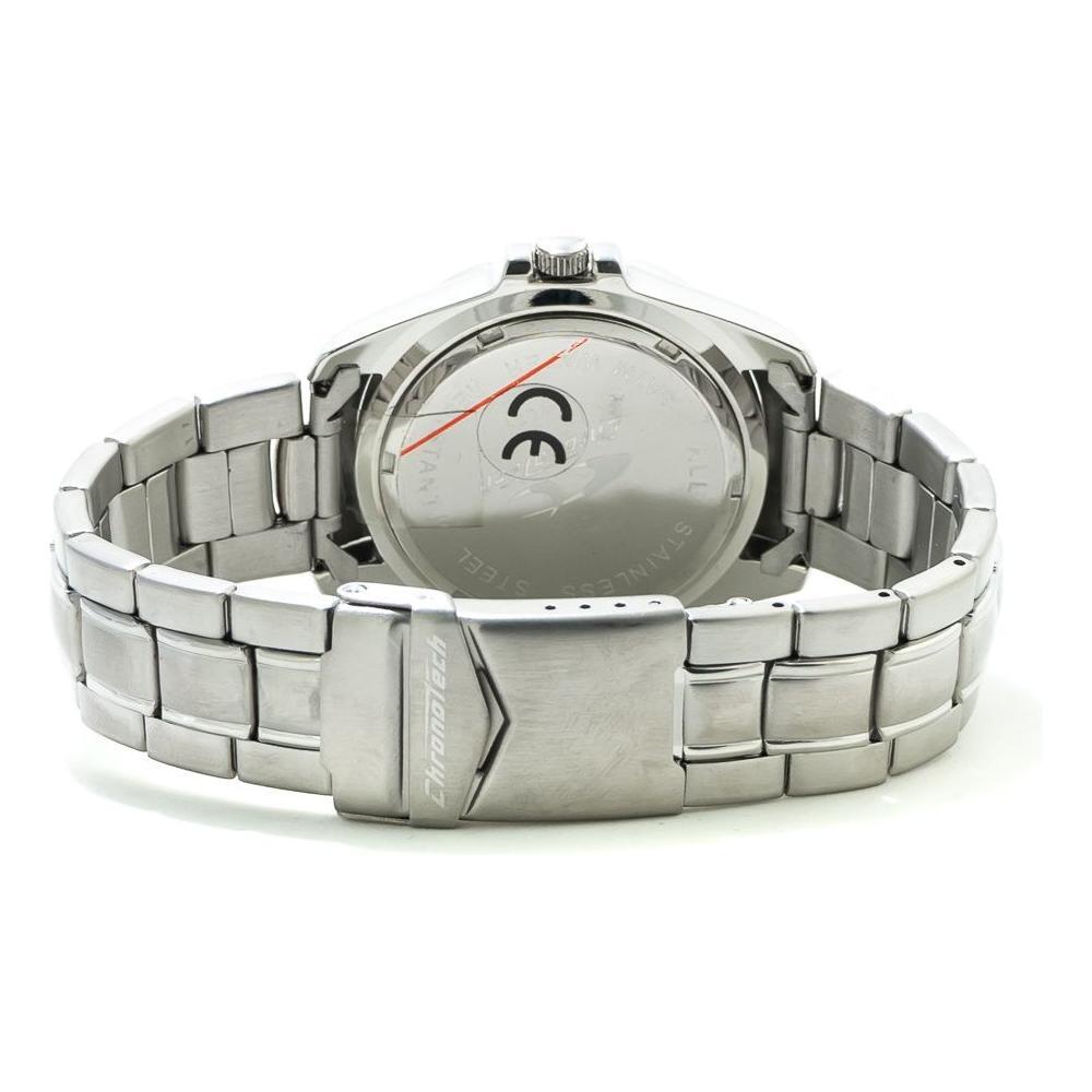 Chronotech Silver Stainless Steel Watch
