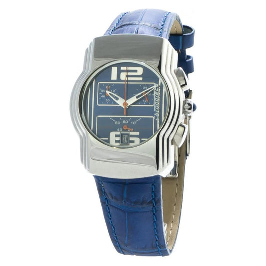 Chronotech Blue Leather Watch