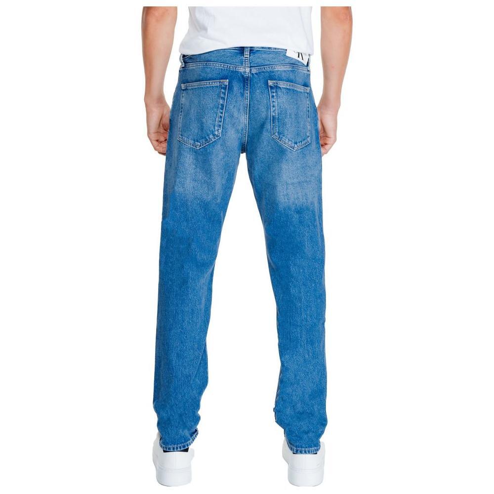 Calvin Klein Jeans Light Blue Cotton Relaxed Fit Jeans