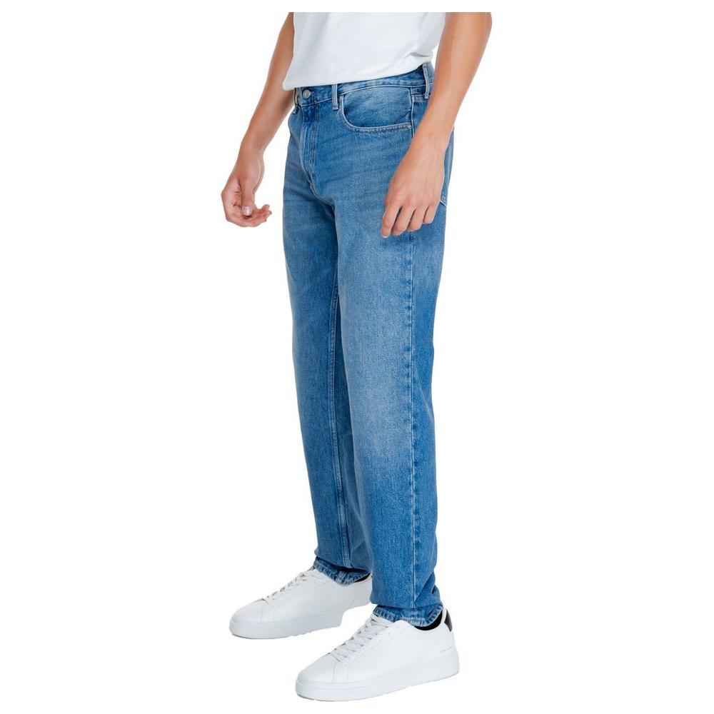 Calvin Klein Jeans Light Blue Cotton Relaxed Fit Jean
