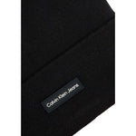 Calvin Klein Jeans Black Recycled Polyester Caps Baseball Hat