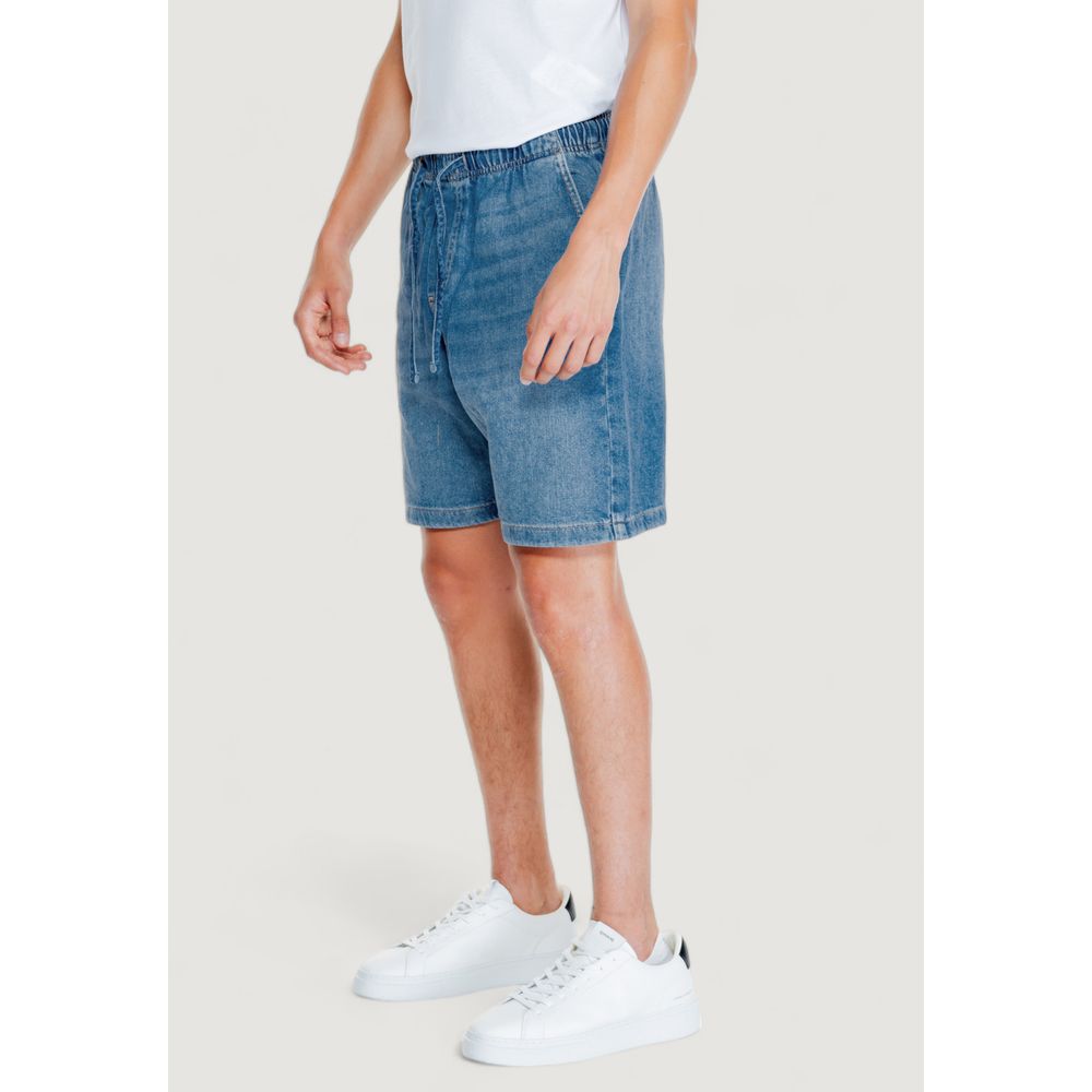 Jack Jones Light Blue Cotton Bermuda