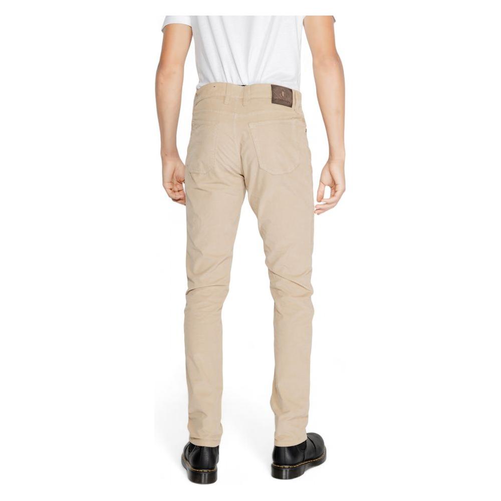Jeckerson Beige Cotton Jeans & Pant Jeckerson Light Gray