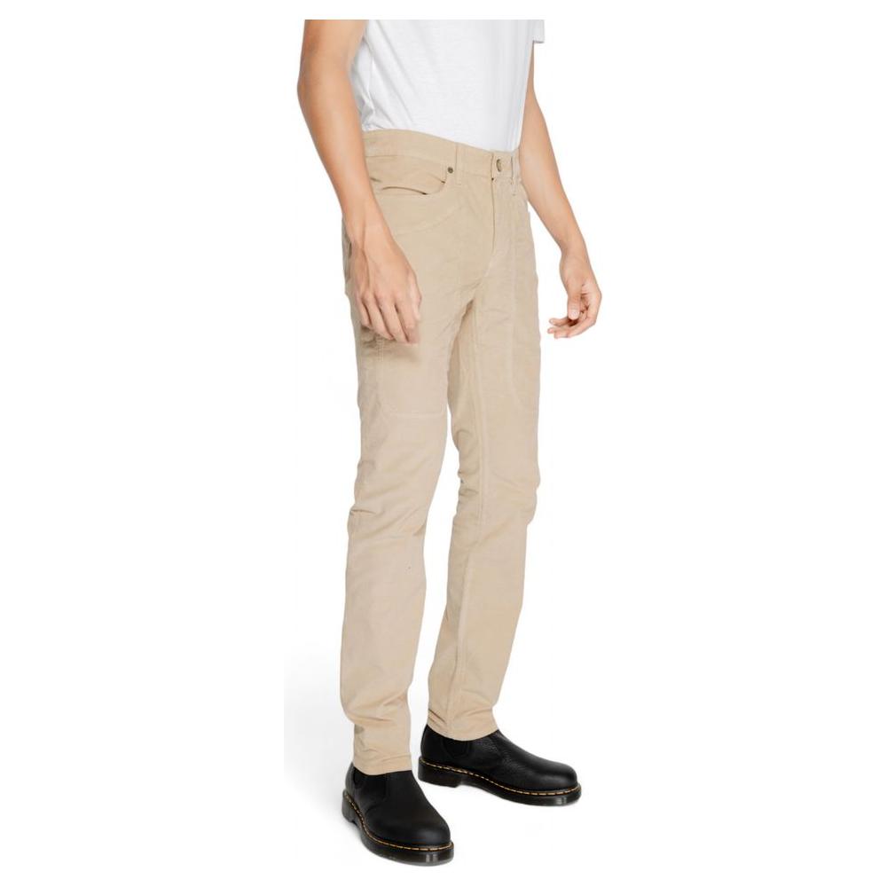 Jeckerson Beige Cotton Jeans & Pant Jeckerson Light Gray
