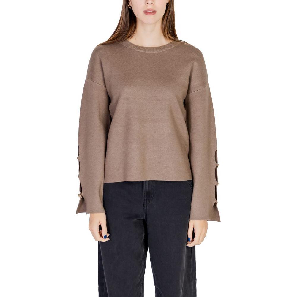 Vila Clothes Gray Viscose Sportswear VI-15571500147-IT42|M